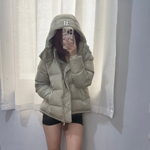 高版本露露lulu五格羽绒服鹅绒泡芙连帽保暖轻薄收腰外套面包服女