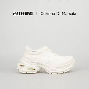 跟高7cm半码 增高系带老爹鞋 水洗马皮 拍大 西红氏联盟