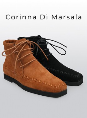 【大壮•西红氏】外羊反绒内里全羊皮休闲百搭马丁靴X22A9