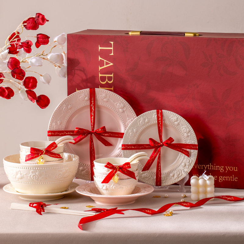 釉下彩新婚礼物乔迁新家餐具套装