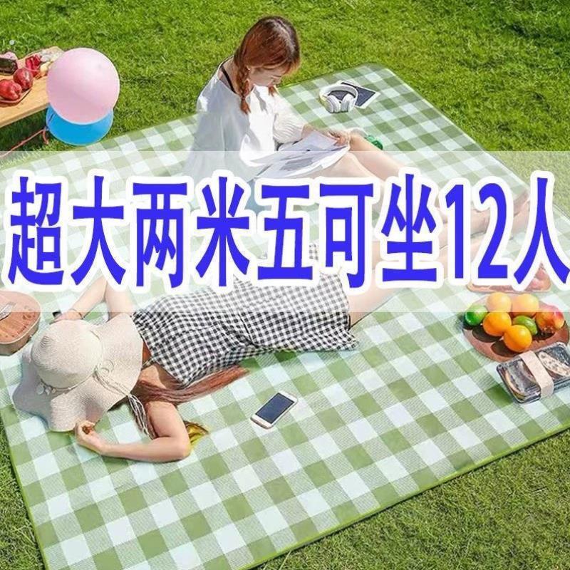 户外野餐垫加厚款防水郊游露营可携式坐垫防潮垫春游沙滩可折叠地