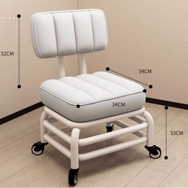 德国滑轮小凳子家用靠背轮子板凳现代椅子沙发凳美缝矮凳带轮