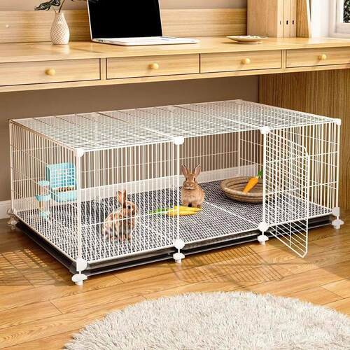 兔子笼荷兰猪豚鼠笼子加密兔笼松鼠笼鸡笼子特大号兔笼子家用大号