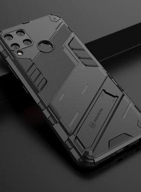 OPPO RealmeC15手机壳opporealme真我C15气囊支架保护套relamec15全包镜头防摔oppoC15个性创意磁吸0pp0新款