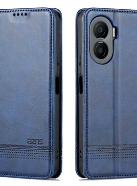 适用华为荣耀X40i手机壳翻盖DIO一AN00折叠皮套dio-an00前后保护dioan00支架式an00全包防摔插卡零钱包DD