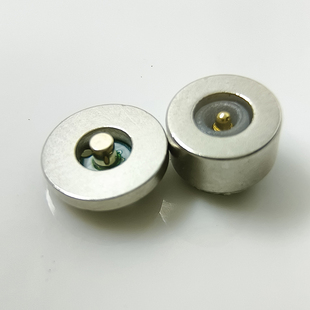 磁吸公母头薄款 磁性2pin接头DC钕铁硼强磁智能电器开关 8mm对吸式