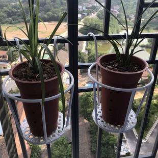 兰花专用花架欧式阳台金属栏杆花盆架挂式护栏绿萝悬挂九尾狐加高