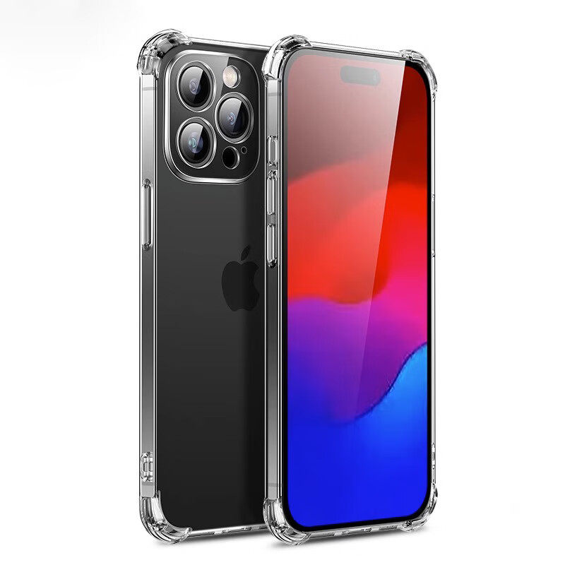 适用苹果15手机壳iphone15promax新款气囊防摔15pro透明硅胶保护套15plus的全包max软壳气囊硅胶软壳