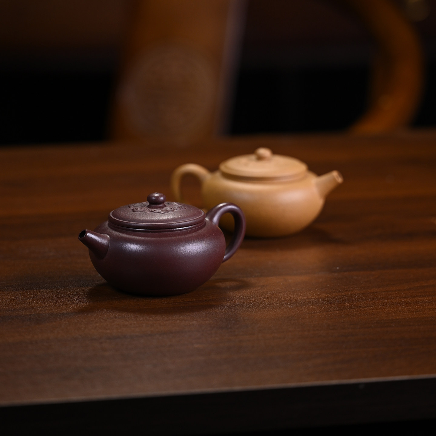 中式紫砂原矿大彬诗意