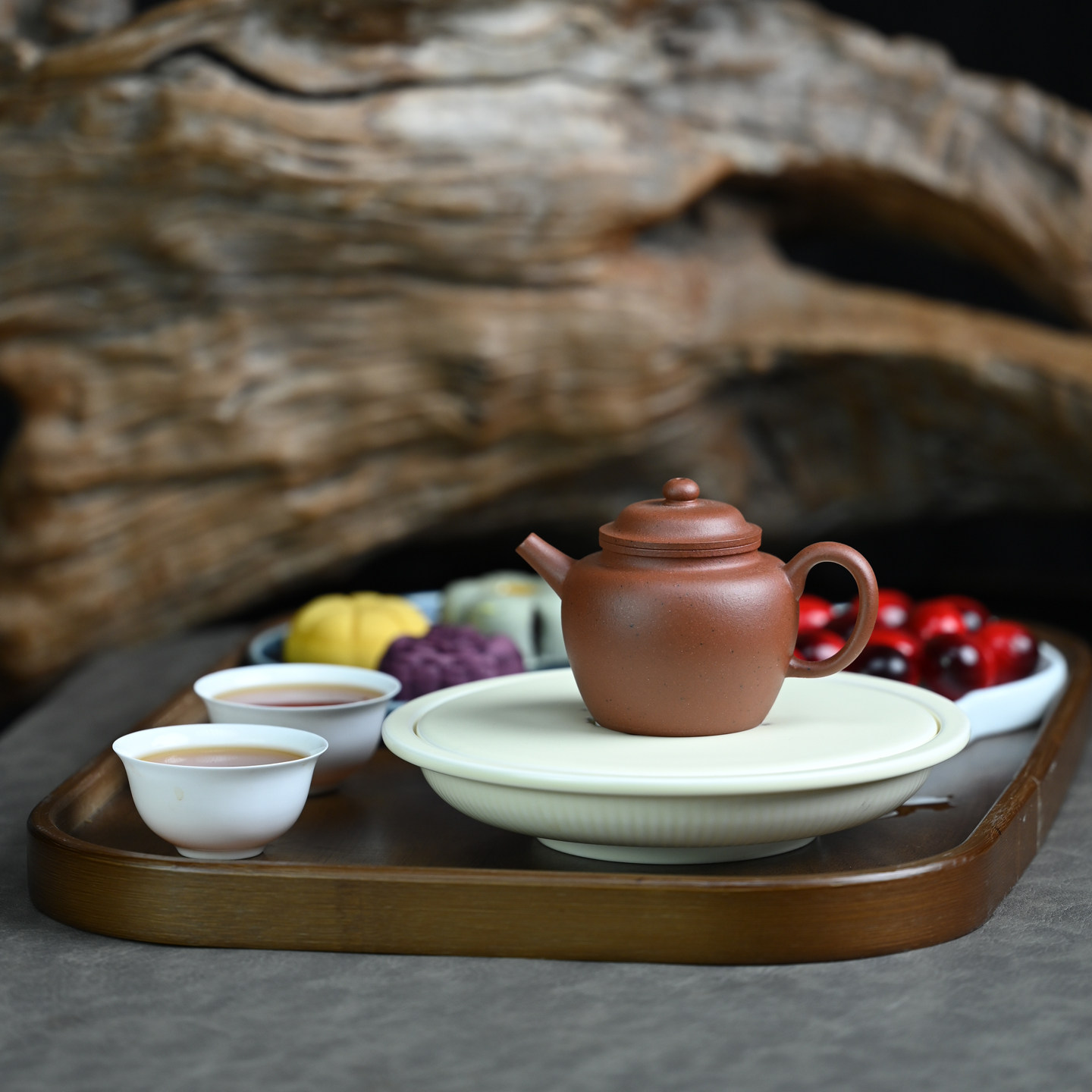 宜兴紫砂壶原矿红泥纯手工明式高执薄胎自用功夫泡茶壶茶具140ML