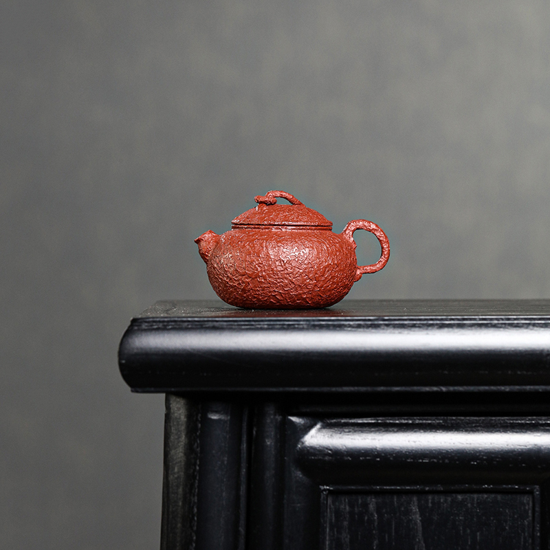 宜兴紫砂壶原矿大红袍纯全手工中式复古小壶放生茶壶器可养