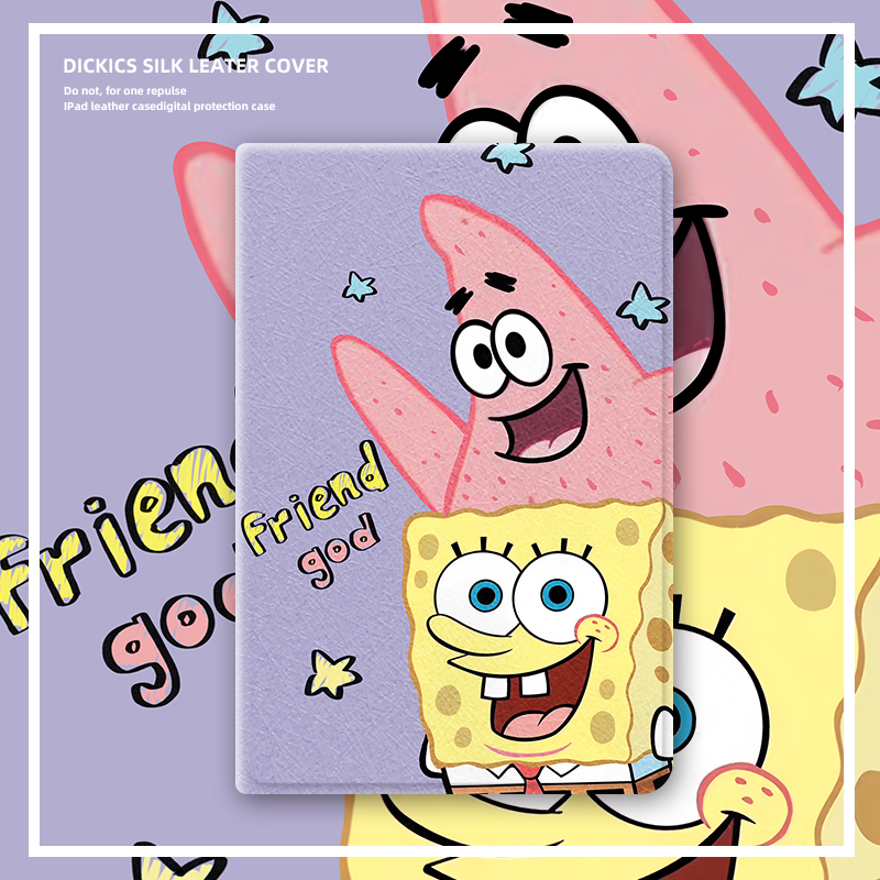 适用ipad保护套2024平板2022壳ipadair5第10代9苹果ipadpro11寸2021海绵宝宝ipadmini6迷你2全包3硅胶4带笔槽