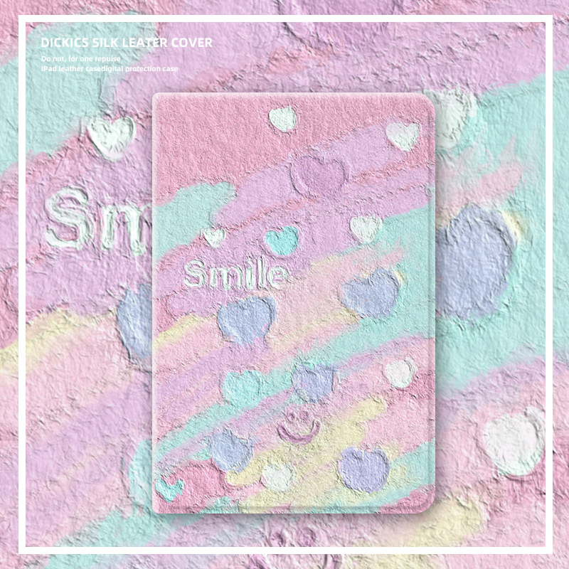 适用ipad保护套2022平板2021壳ipadair5第10代9苹果ipadpro11寸2018满屏爱心ipadmini6迷你2全包3硅胶4带笔槽