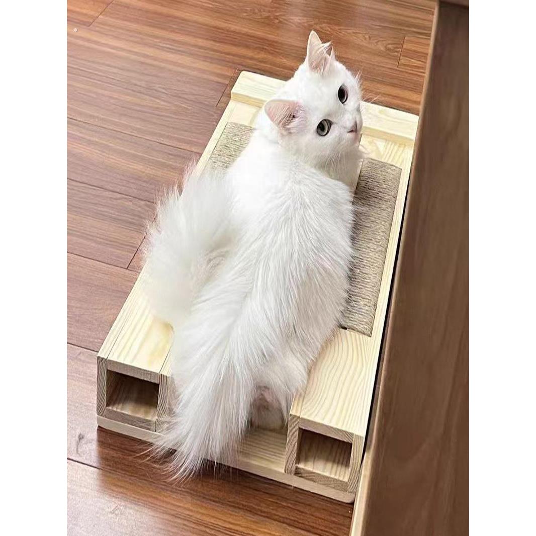 实木配猫架防侧躺猫咪宠物矮脚猫配种公借配木架踏板工具配猫神器