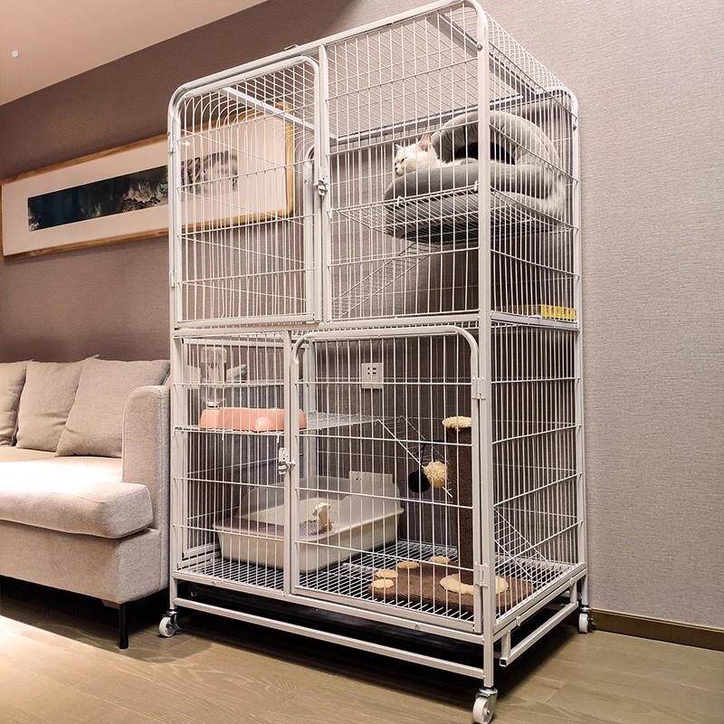 猫笼子猫别墅家用室内带厕所一体超大自由空间猫咪猫窝猫舍猫屋