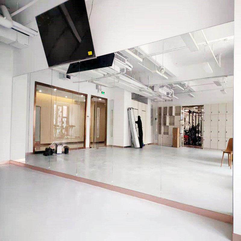 定制家用舞蹈镜墙上门安装瑜伽工作室健身房墙面镜形体培训全身镜