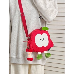 日系可爱卡通斜挎包女2025新款休闲韩版小学生轻便背包斜挎手机包