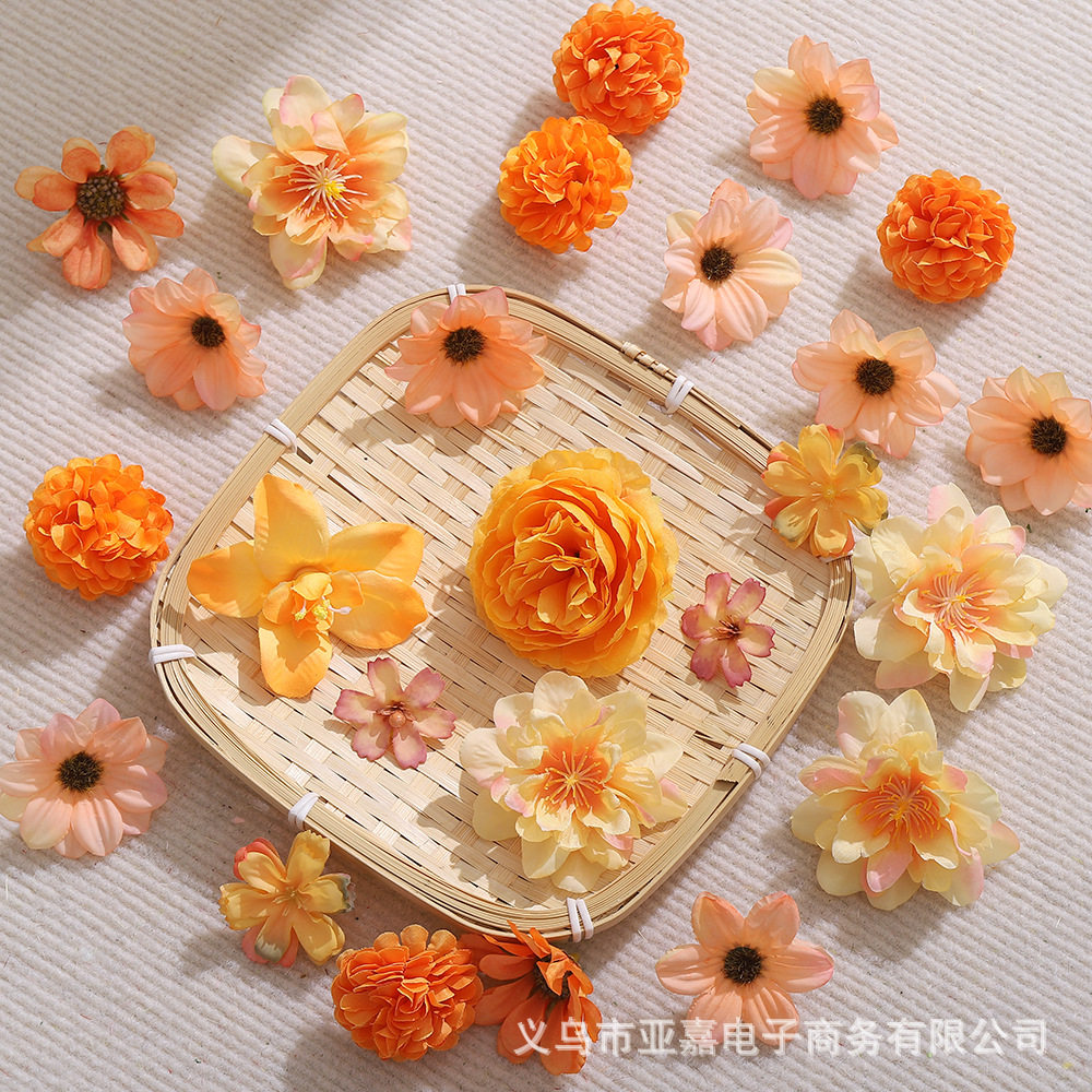 夏季ins风簪花套装仿真花