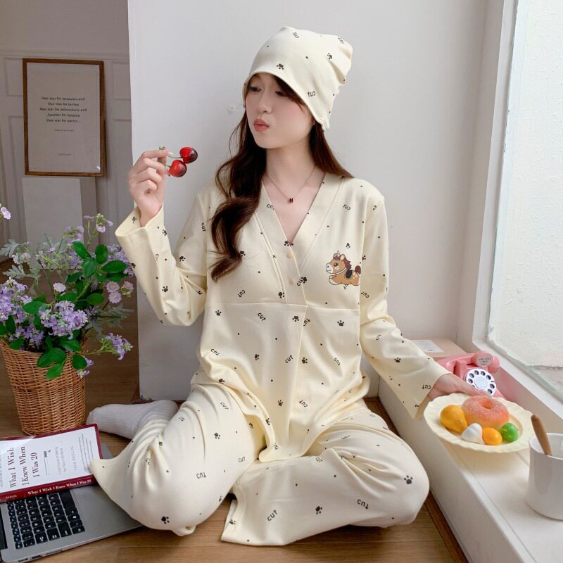 月子服夏季薄款产后喂奶