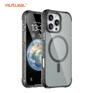 高级秋冬女款 iPhone16ProMax保护套磁吸magsafe透明时尚 适用于苹果16手机壳2024年新款 por mutural美特尔