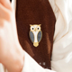 奢华气质高级感轻奢配西装 A可爱猫头鹰胸针女款 小众高端精致时尚