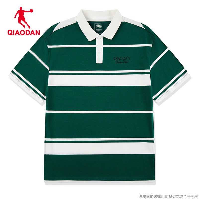 乔丹短袖男POLO衫2025夏季新款T恤宽松潮流韩版休闲商务运动上衣