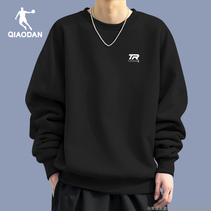 乔丹跑步男圆领透气运动卫衣宽松