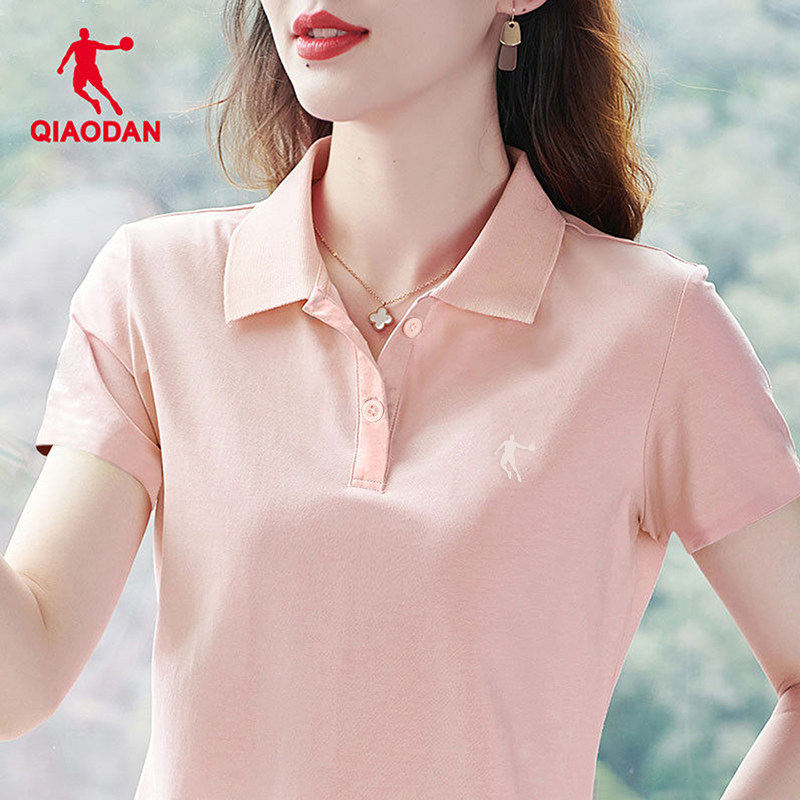 乔丹Polo衫女正肩显瘦短袖t恤图片