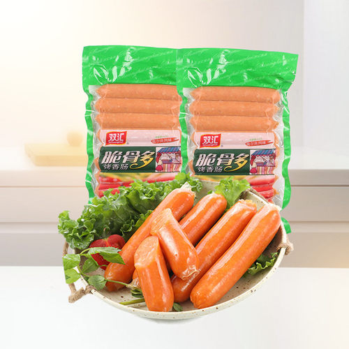 双汇奥尔良脆骨肠冷冻包装小热狗