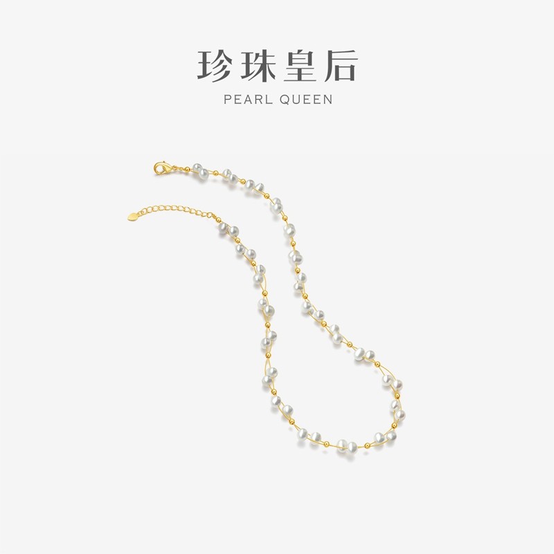 珍珠皇后 藤蔓系列淡水珍珠扭扭链项链锁骨链,珠宝/钻石/翡翠,颈饰,淘宝优惠券,粉丝福利购,淘宝优惠卷