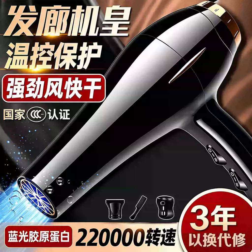 吹风机家用理皮店大风力蓝光