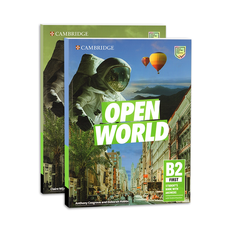 现货原版 Open World A2 B1 B2 学生套装学生书主课本练习册 剑桥少儿英语新考纲KET PET FCE等级考级教材 含在线学习账号电子音频