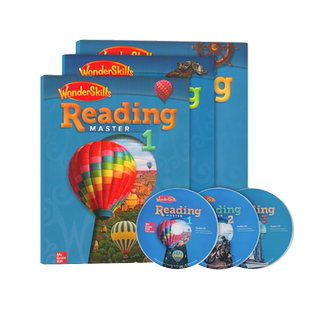 原版进口麦克劳希尔出版WonderSkills Reading master 123高阶阅读训练美国加州小学教材 培养小学英语阅读技能书听说读写课外书籍