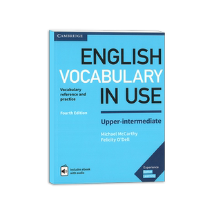 现货 English Vocabulary in Use Upper-Intermediate 第四版中级下册 剑桥中级英语词汇 英式英语 配答案和电子书 中学自学工具书
