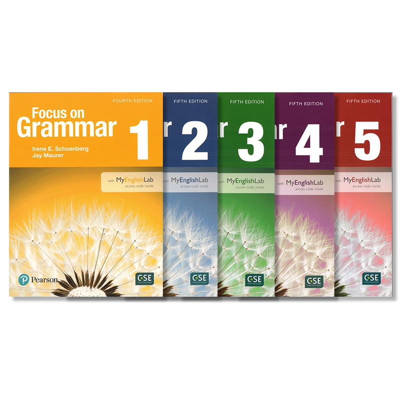 培生学术英语教材 Focus on Grammar Level 12345级 Student Book with MyEnglishLab workbook 学生用书练习册 第五版带在线账号