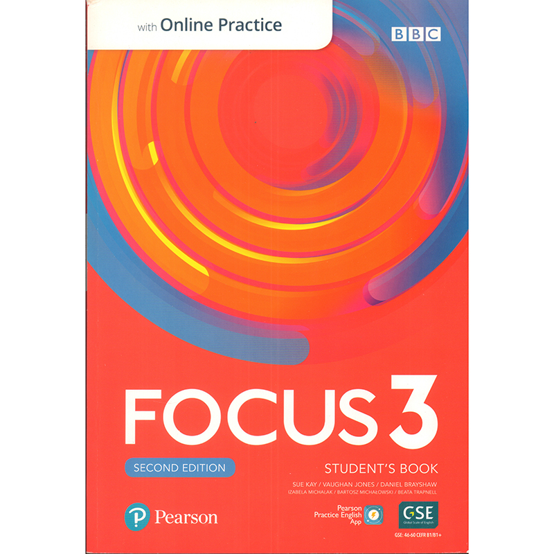 特价清仓原版Pearson英语教材 Focus 3 with Online Practice 2nd Edition 学生书
