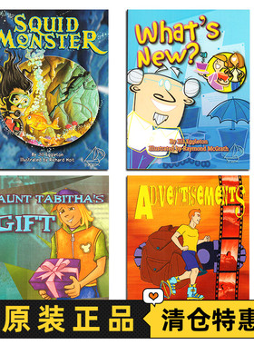 MainSails 系列：Advertisements Aunt Tabitha's Gift 塔比莎阿姨的礼物 What's New?有什么新鲜事？Squid Monster 英文原版书籍