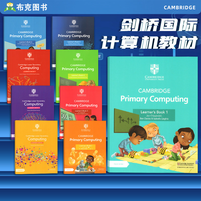 剑桥国际小学英语教材 新版Cambridge Primary Computing Learner's Book 1 2 3456级计算机学生书含学习账号少儿英文原版进口书籍