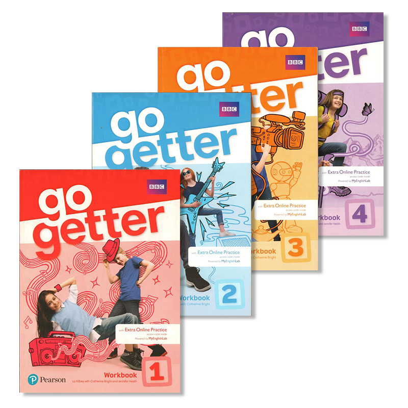 原版进口培生少儿英语 Go getter with Extra Online Practice Workbook 1234级别 练习册 含在线资源