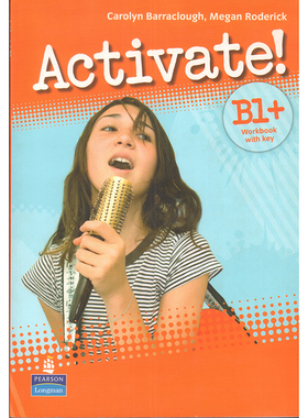 特价清仓 英文原版培生 Activate！B1+Workbook with key 练习册含答案