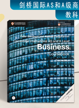 现货 Cambridge International AS and A Level Business Coursebook 学生书 剑桥国际英语 AS商务成人剑桥大学出版社原版进口