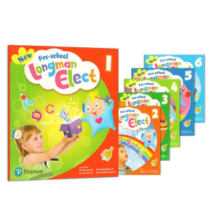 现货 New Pre-school Longman Elect1/2/3/4/5/6学生套装 新版香港培生朗文幼儿英语教辅幼儿园小班启蒙入门主课本培生易学笔点读
