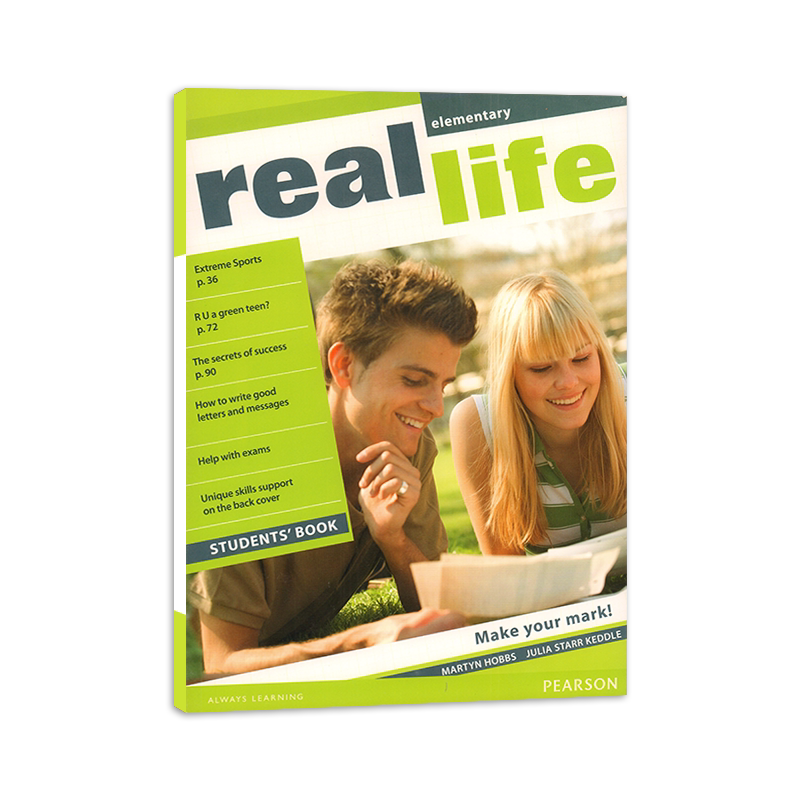现货原版 Real Life elemenraty 初级主课本学生书 培生朗文中学英语教材 朗文环球英语教程 高中美誉数字化课堂互动教材