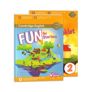 现货 新版 Fun for Starters movers flyers 第四版 Cambridge english 剑桥少儿英语 一级 二级 三级YLE官方备考考试教材小学英语