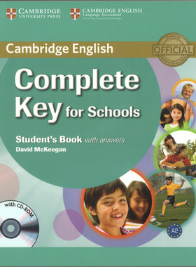 原版进口教材 旧版Complete Key for Schools A2 Student's Book 学生用书含答案 剑桥KET官方考试备考书 校园版赠音频
