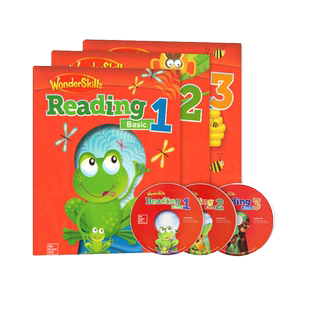 原版进口麦克劳希尔WonderSkills Reading Basic 123初级阶段阅读训练美国加州小学教材 培养小学英语阅读技能书听说读写课外书