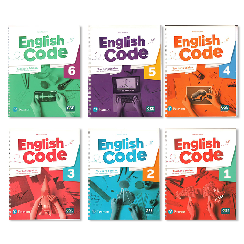 原版进口少儿英语 English code Teacher's Edition and Sutdent's ebook 123456级教师用书 培生小学英文教材外国语学校