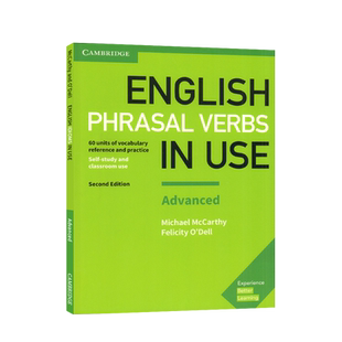 现货English Phrasal Verbs in Use中高阶级短语动词 学习自学工具书籍英文剑桥国际原版英语发音第二版中阶PET FCECAE CPE进口