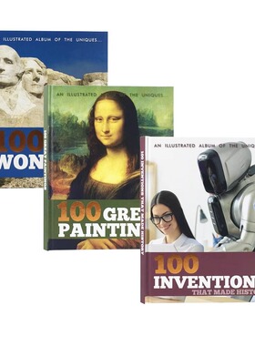 进口英文原版AN ILLUSTRATED ALBUM OF THE UNIQUES 100个了不起的事情 儿童英语启蒙科普绘本读物儿童百科全书 少儿益智启蒙读物