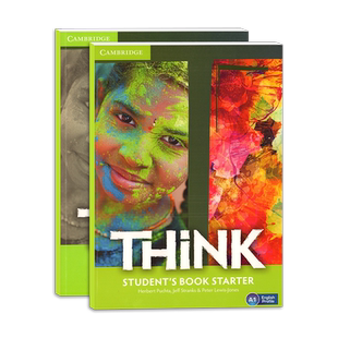 现货原版Cambridge Think starter学生书练习册 A1入门基础级 剑桥初中 think思维KET/PET考试教辅外语培训
